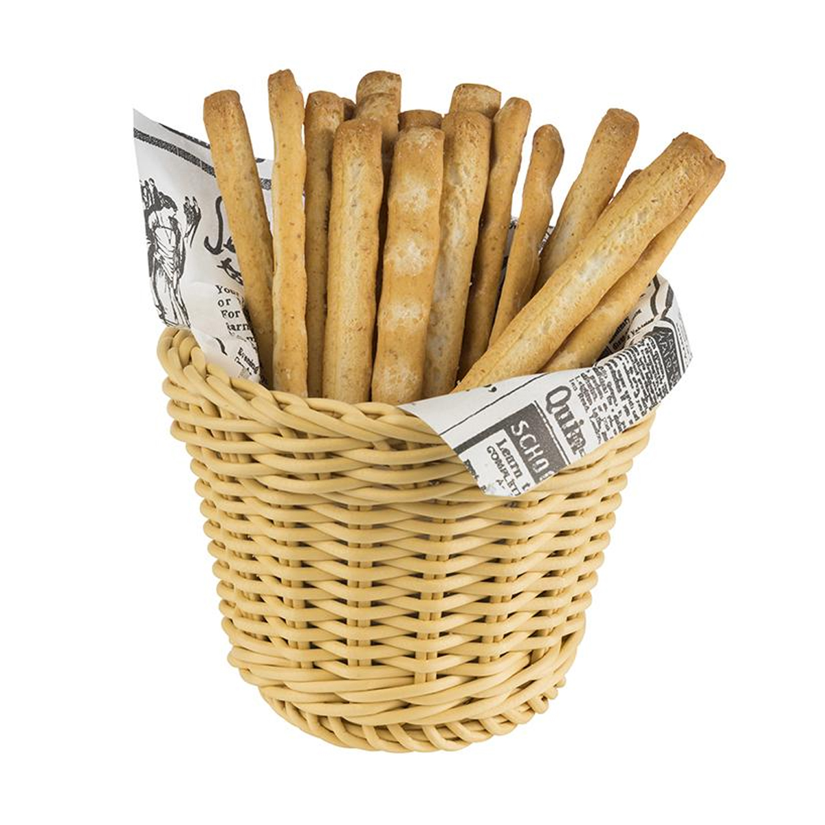 ROUND WOVEN BASKET 100MM LIGHT-BEIGE By APS
