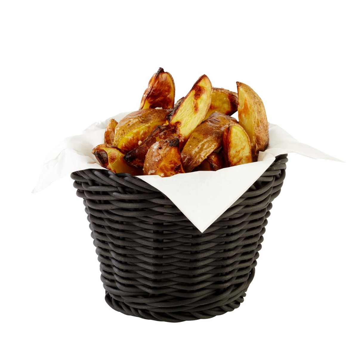 ROUND WOVEN BASKET 100MM BLACK By APS