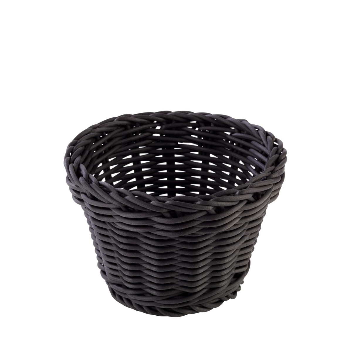 ROUND WOVEN BASKET 100MM BLACK By APS