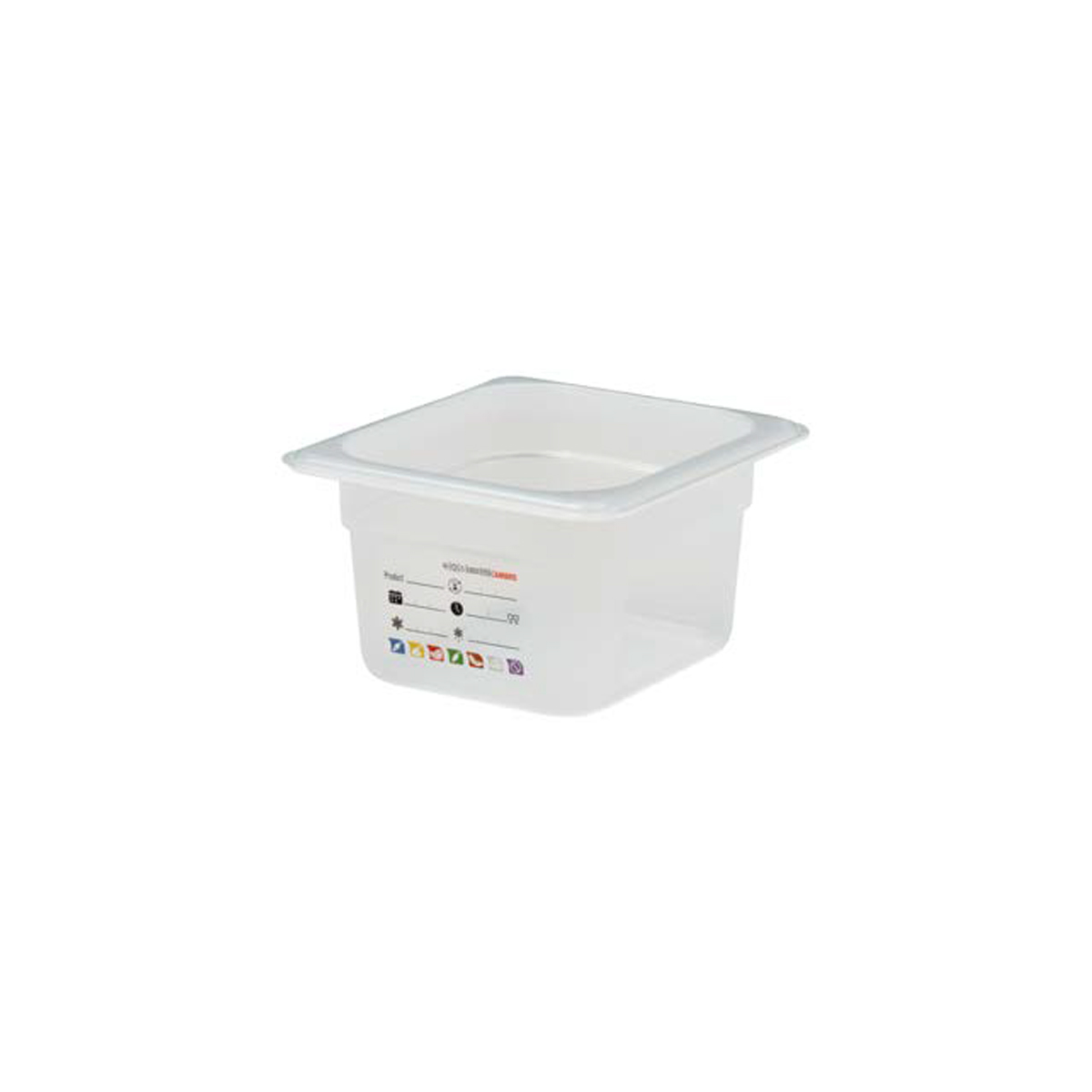100MM FOODPAN 1/6 SAFETRAK TRANSLUCENT By CAMBRO