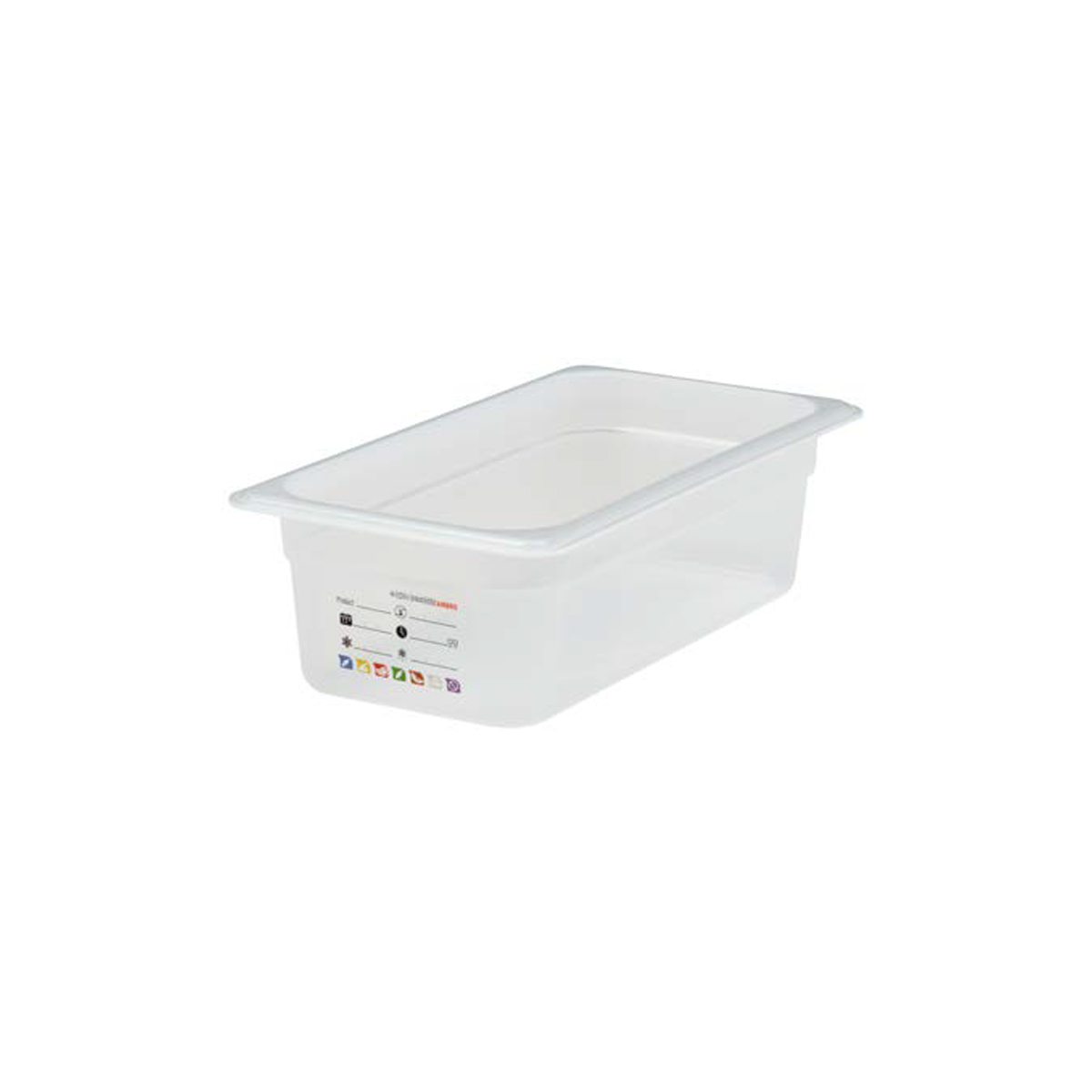 100MM FOODPAN 1/3 SAFETRAK TRANSLUCENT By CAMBRO