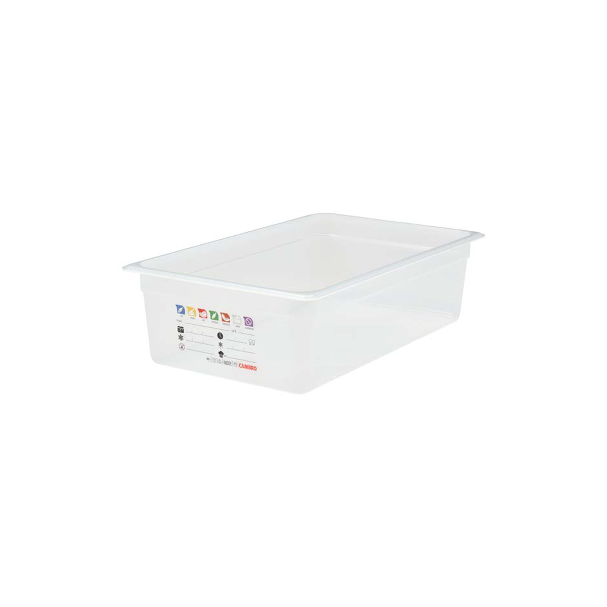 150MM FOODPAN 1/1 SAFETRAK TRANSLUCENT By CAMBRO