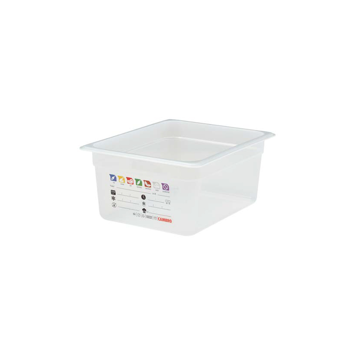 150MM FOODPAN 1/2 SAFETRAK TRANSLUCENT By CAMBRO