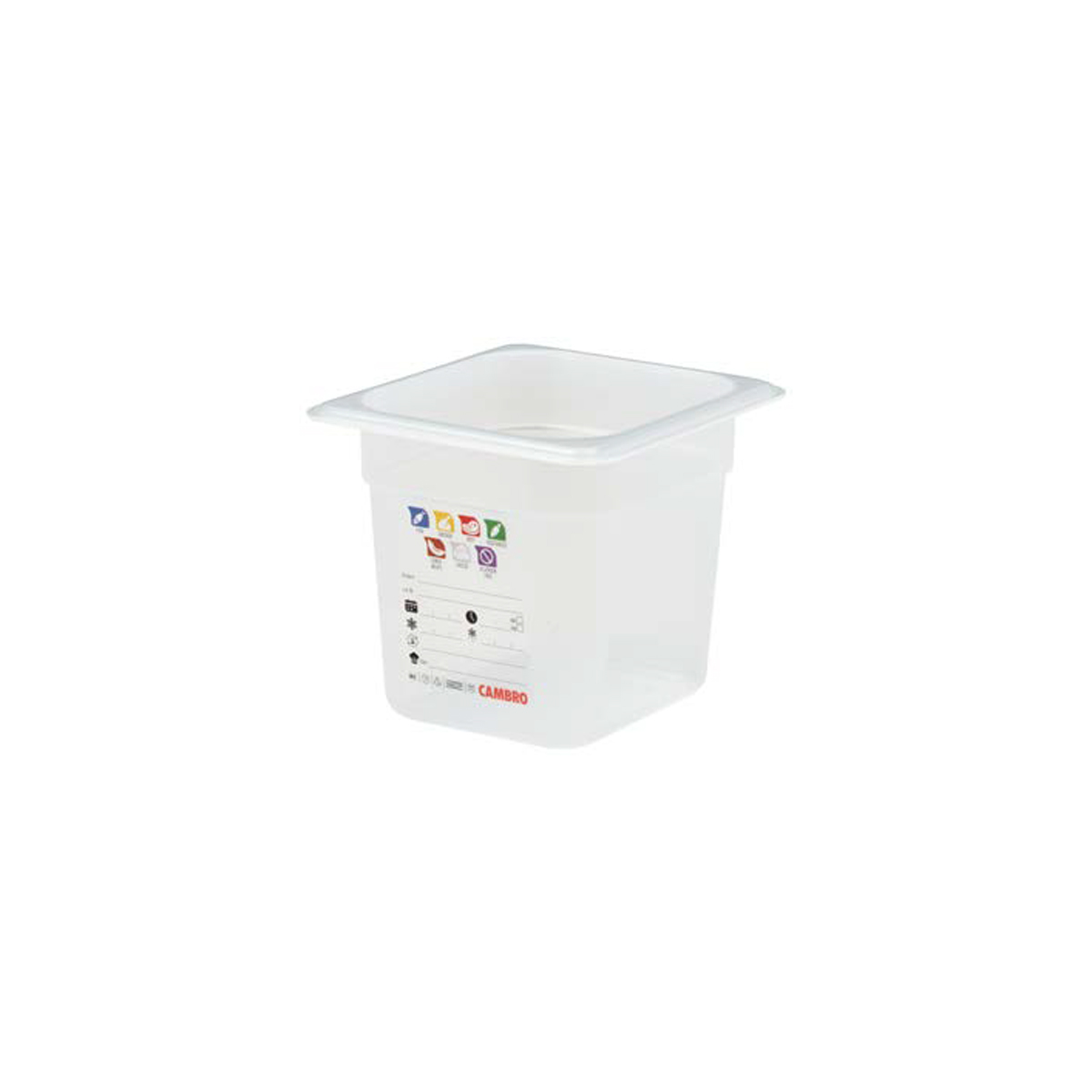 150MM FOODPAN 1/6 SAFETRAK TRANSLUCENT By CAMBRO