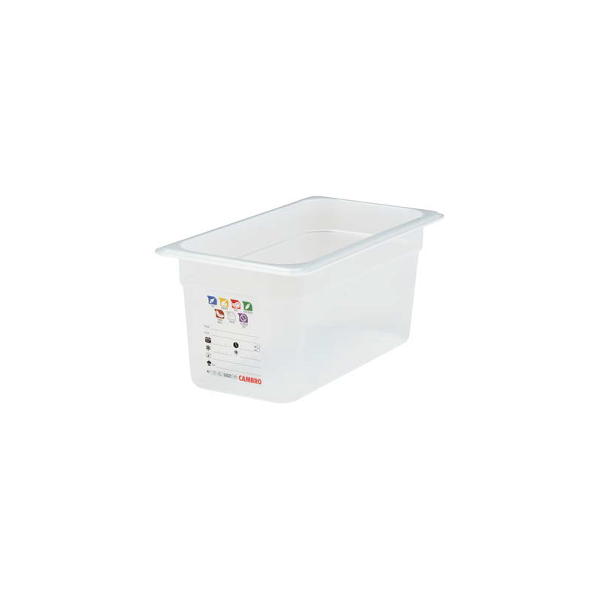 150MM FOODPAN 1/3 SAFETRAK TRANSLUCENT By CAMBRO