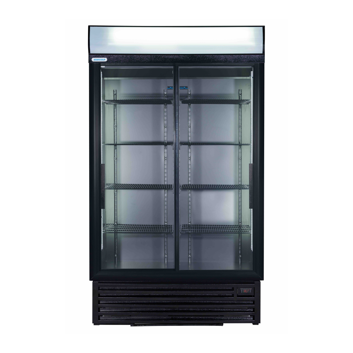 DOUBLE SLIDING DOOR DISPLAY COOLER CARBON EDITION By STAYCOLD